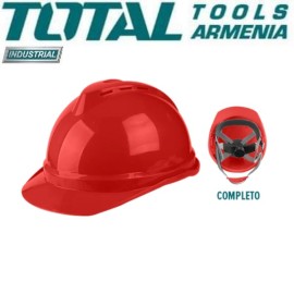 Construction helmet red